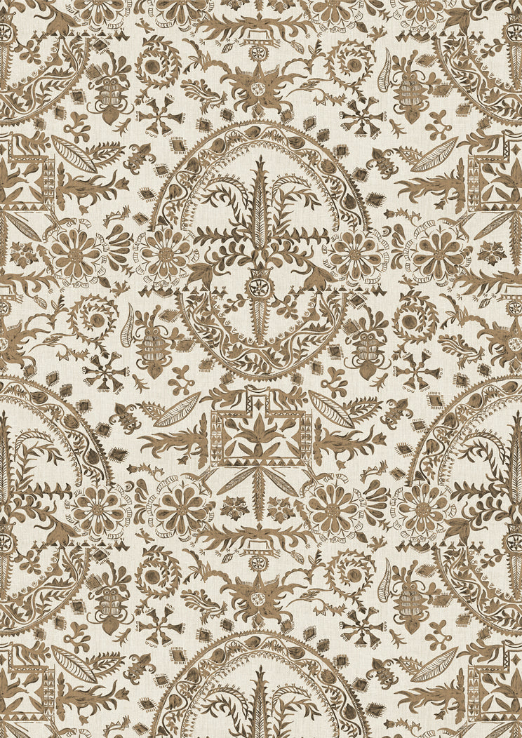 Lewis & Wood Womad LG 50 Henna Made to Measure Roman Blinds – full width