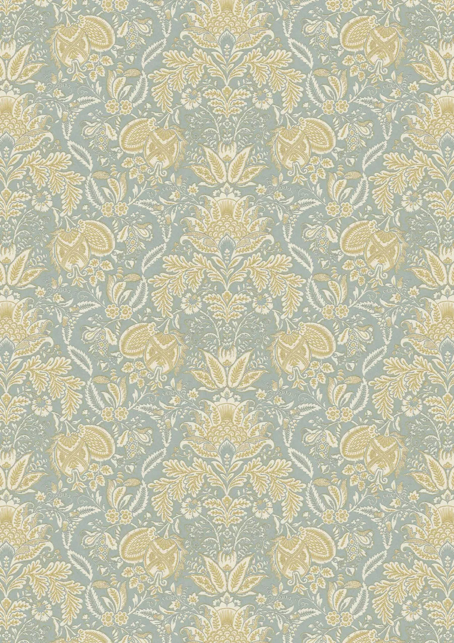 Lewis & Wood Wykeham Summer Blue Made to Measure Roman Blinds – full width