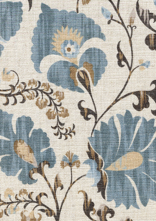 Lewis & Wood Zarafshan Autumn Sky Made to Measure Roman Blinds – fabric detail