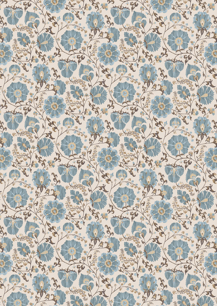 Lewis & Wood Zarafshan Autumn Sky Made to Measure Curtains – full width