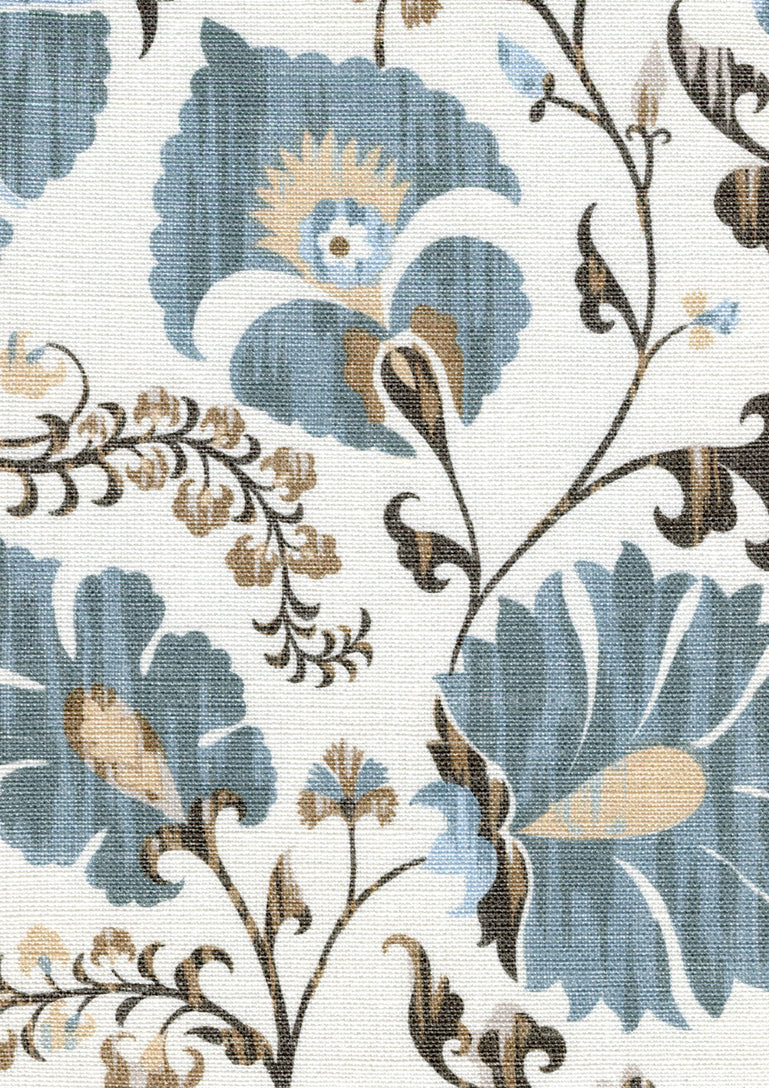 Lewis & Wood Zarafshan LG Autumn Sky Made to Measure Roman Blinds – fabric detail