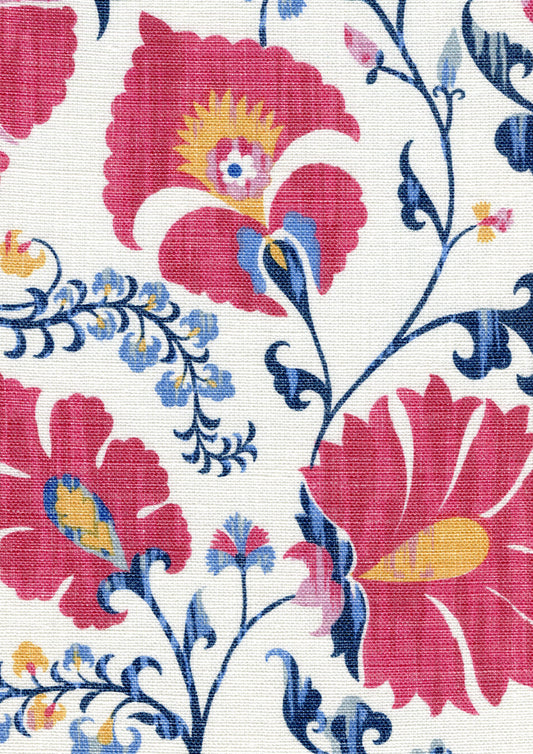 Lewis & Wood Zarafshan LG Cyclamen Blue Made to Measure Curtains – fabric detail