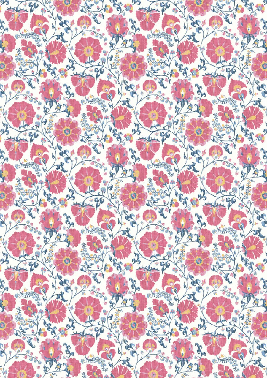Lewis & Wood Zarafshan LG Cyclamen Blue Made to Measure Curtains – full width