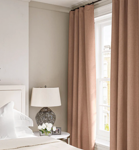 Cooshy Buff Linen Softie 100% Linen Fabric curtains