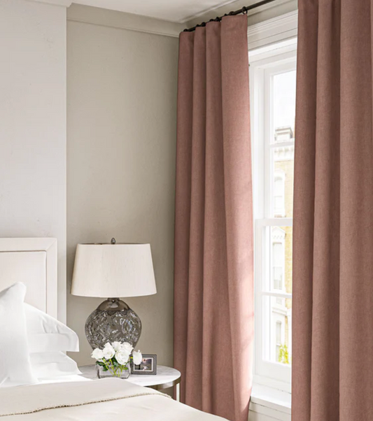 Cooshy Roseberry Linen Softie 100% Linen Fabric curtains