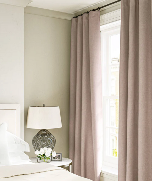 Cooshy Sorbet Pink Linen Softie 100% Linen Fabric curtains