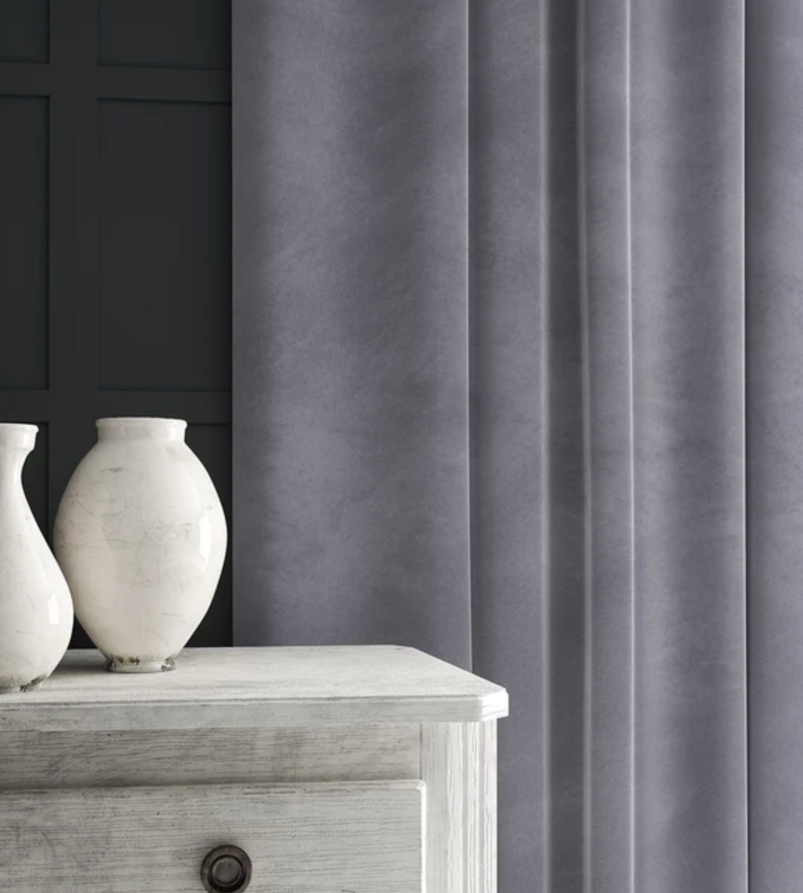 Glacier - Omega iii Velvet by Linwood - Fabric, Curtains, Roman Blinds