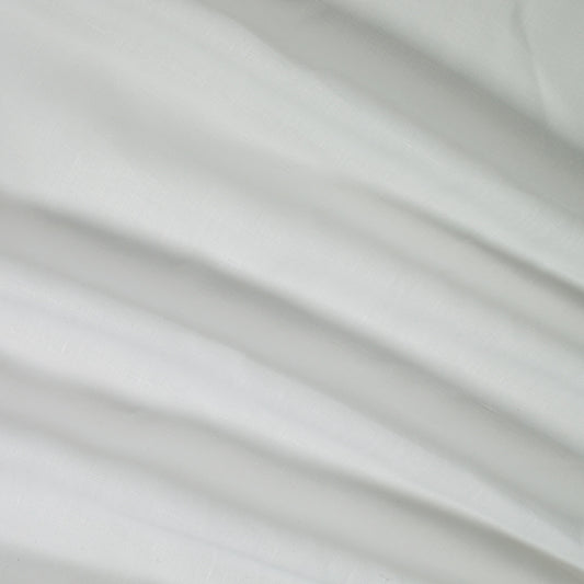 James Hare Lismore Linen White Made to Measure Curtains