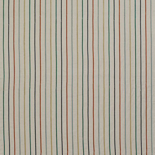 Blue Multi - Maddox Stripe Fabric by James Hare