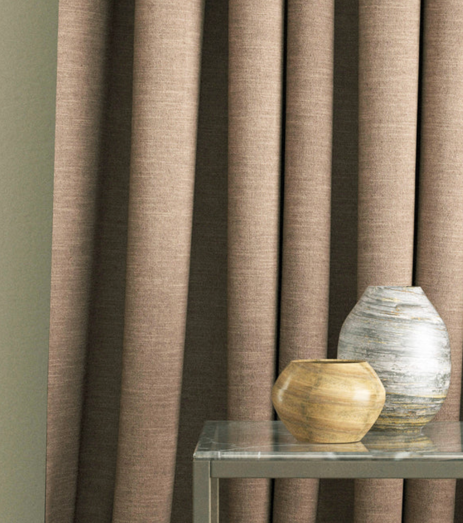 Mink - Luna by Linwood - Fabric, Curtains, Roman Blinds drape