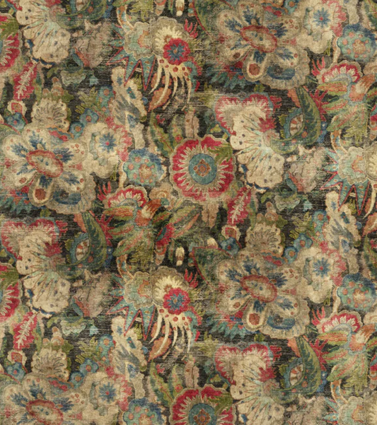 Multi - Bizarre Odyssey Velvet by Linwood - Fabric, Curtains, Roman Blinds 