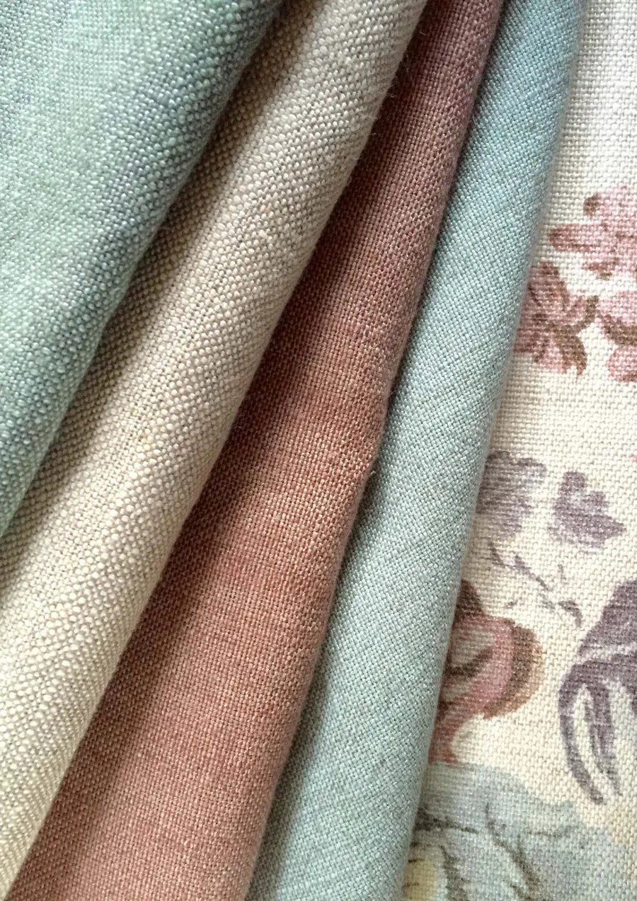 Lewis & Wood Oaksey Linen Auburn Made to Measure Roman Blinds – lifestyle photograph