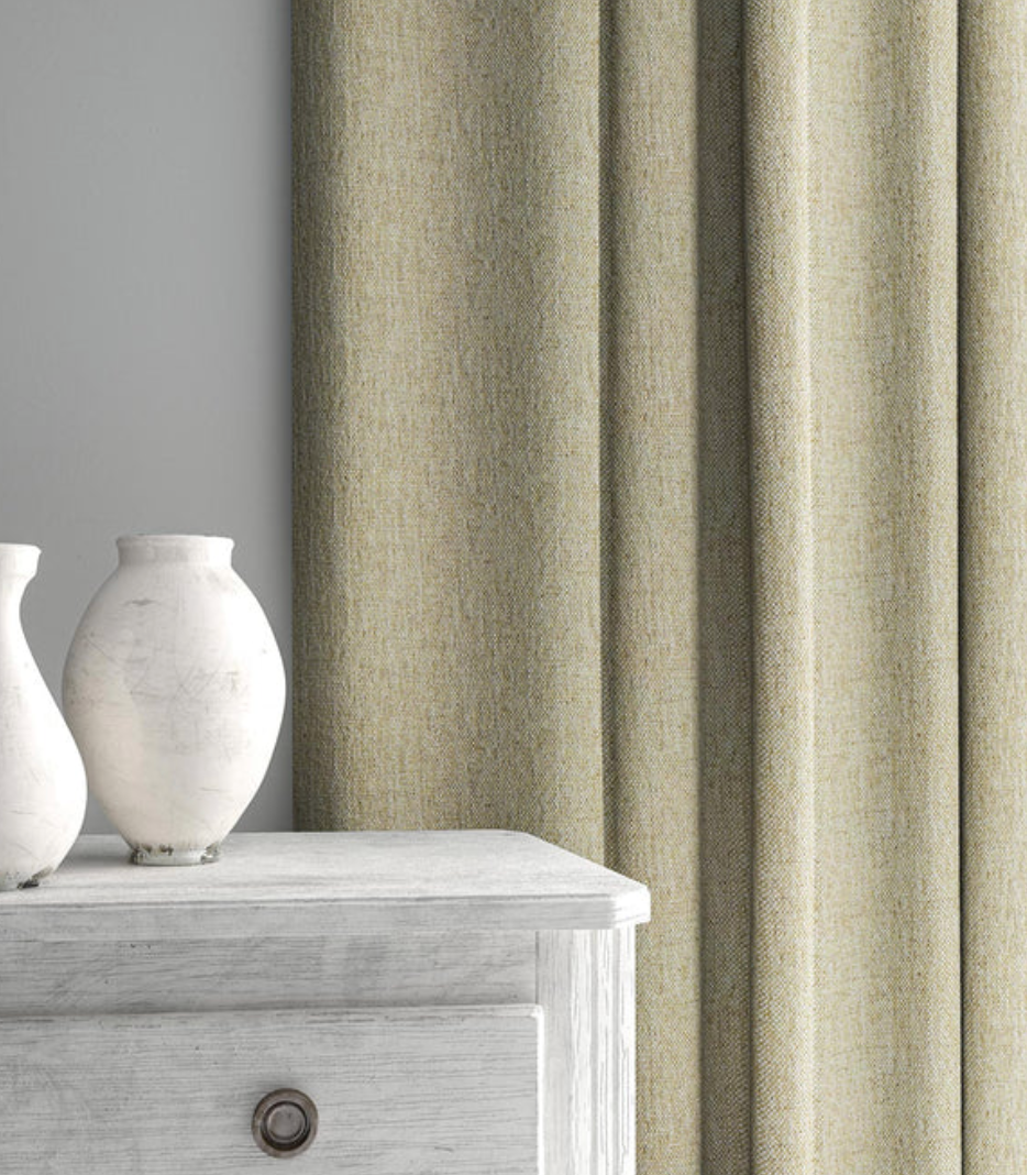 Oatmeal - Orta by Linwood - Fabric, Curtains, Roman Blinds drape