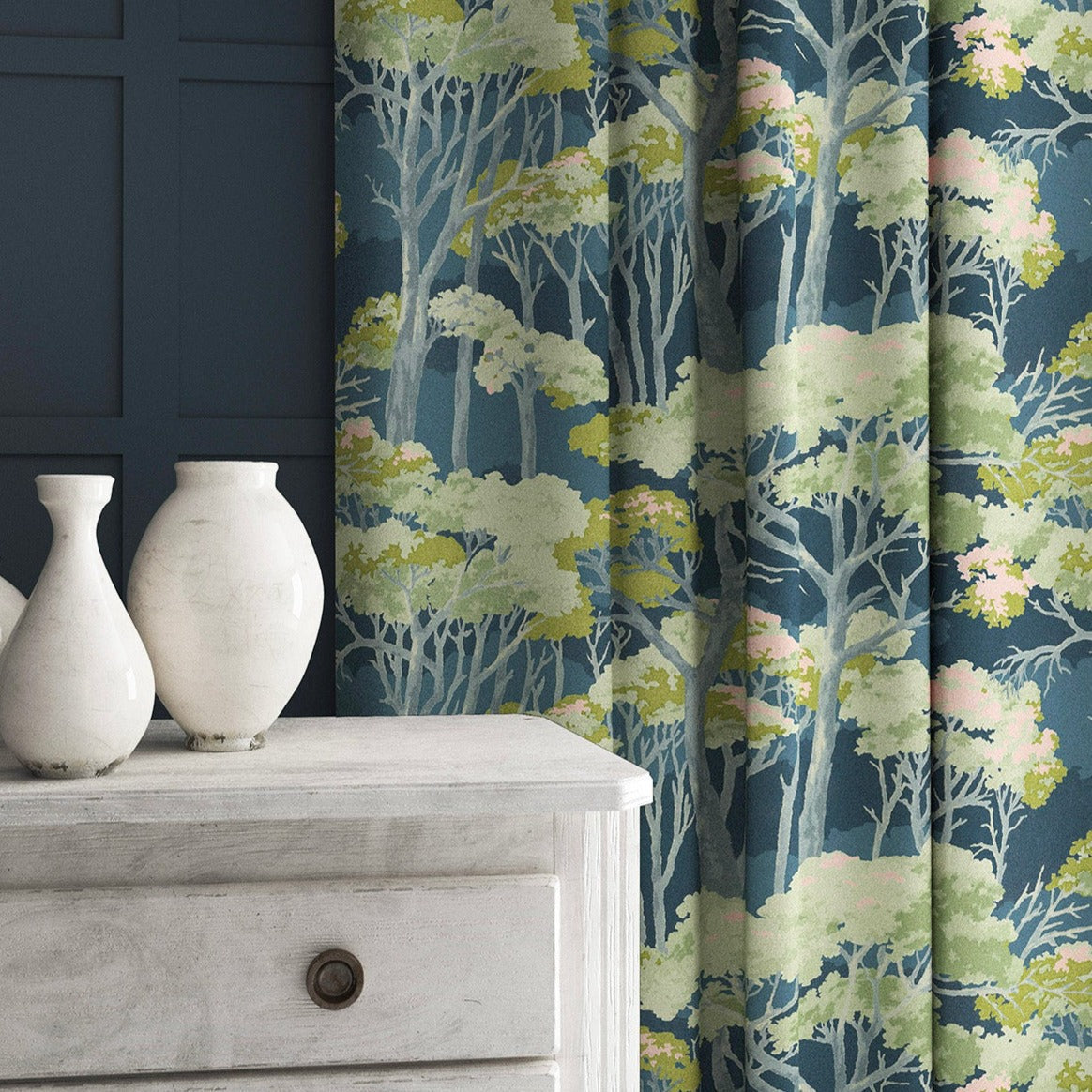 Linwood Arboreal Dusk FR Made to Measure Curtains
