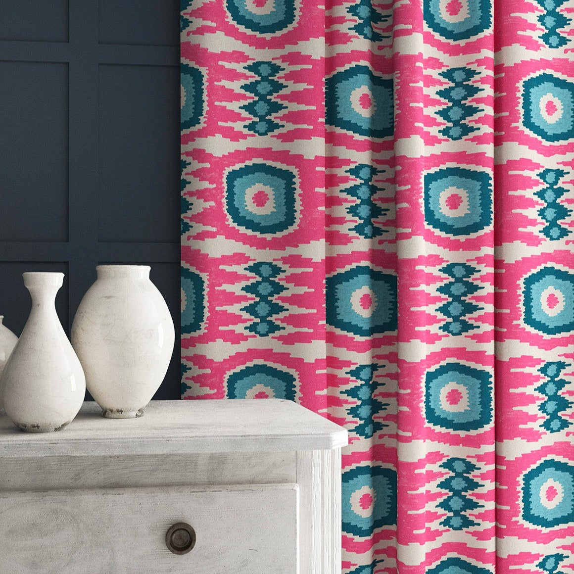 Linwood Casper Candy Pink FR Made to Measure Curtains