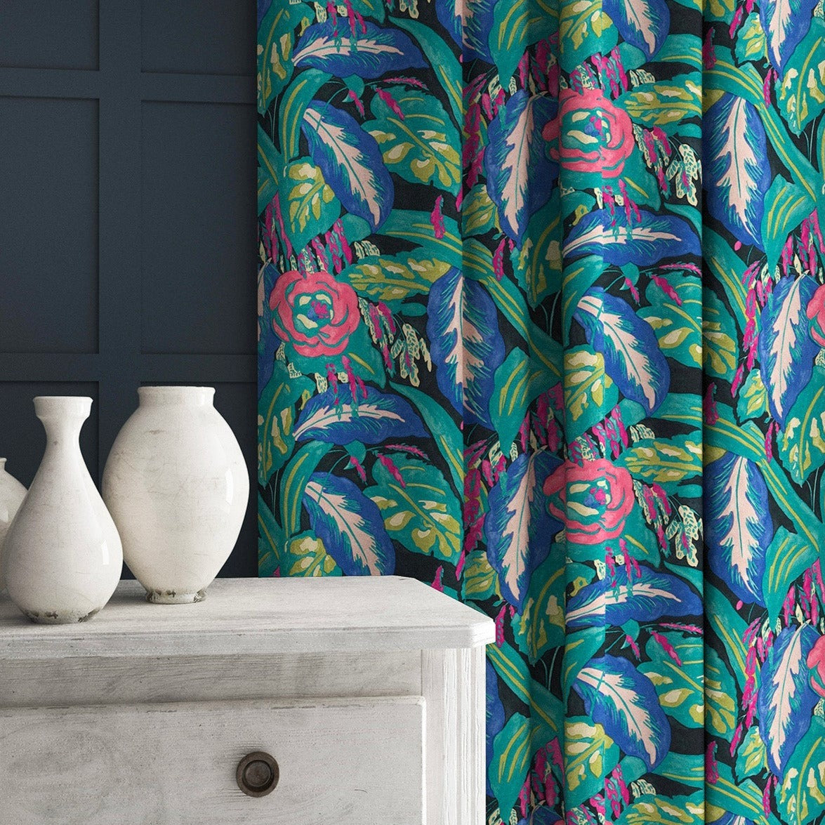 Linwood Les Fauves Peacock FR Made to Measure Curtains