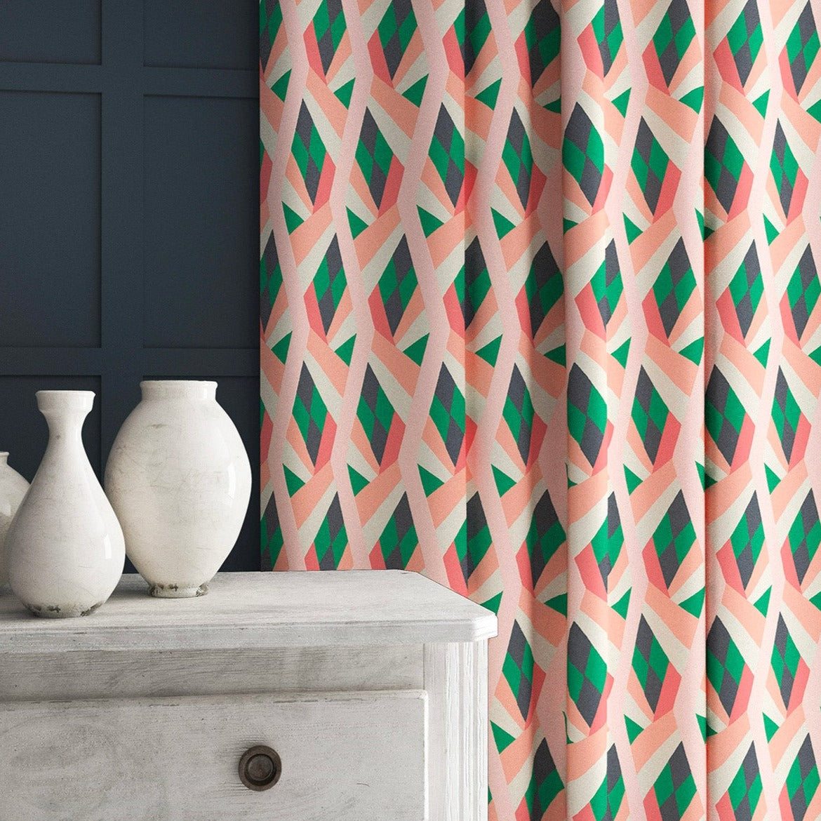 Linwood Neo Melon FR Made to Measure Curtains