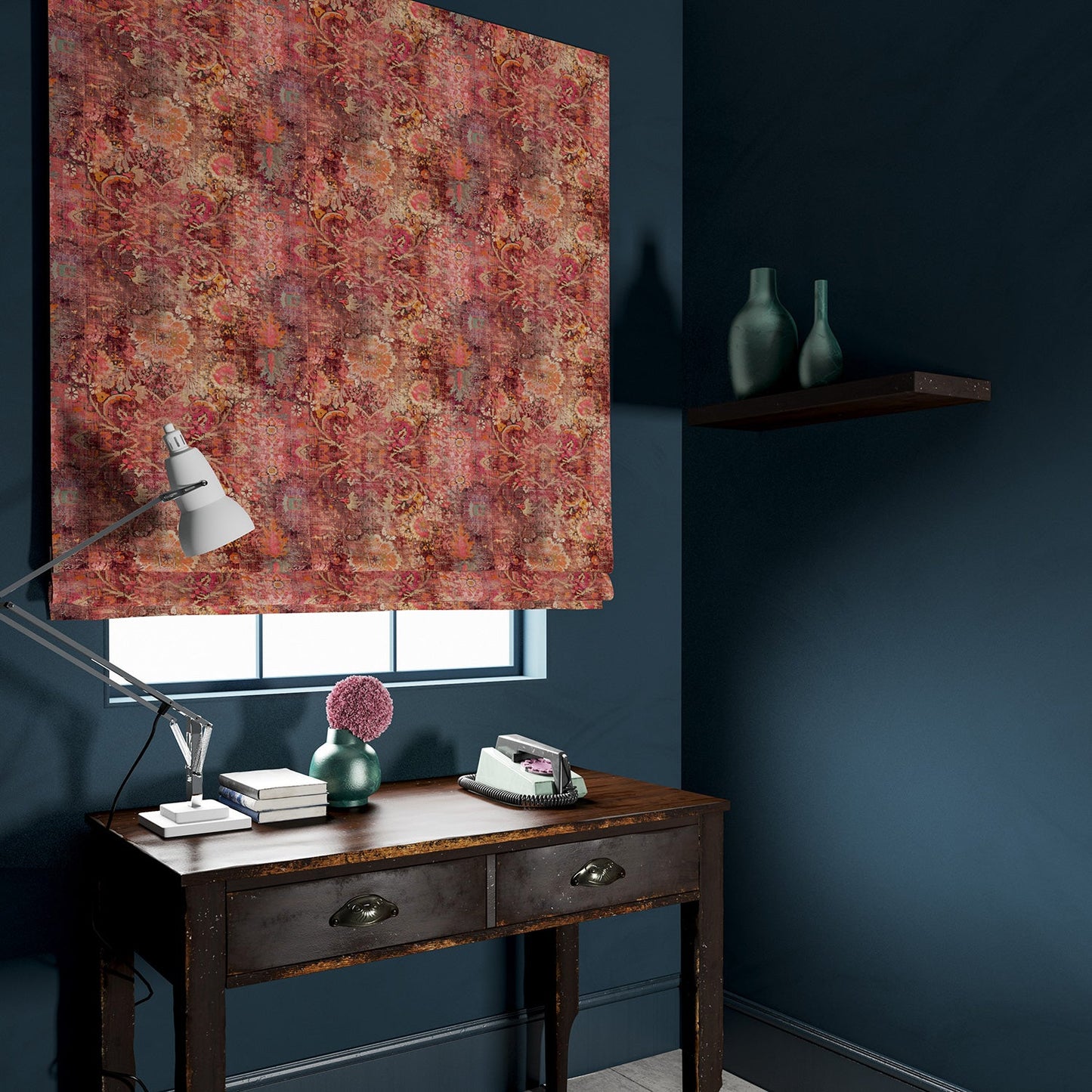Linwood Genie Terracotta FR Made to Measure Curtains