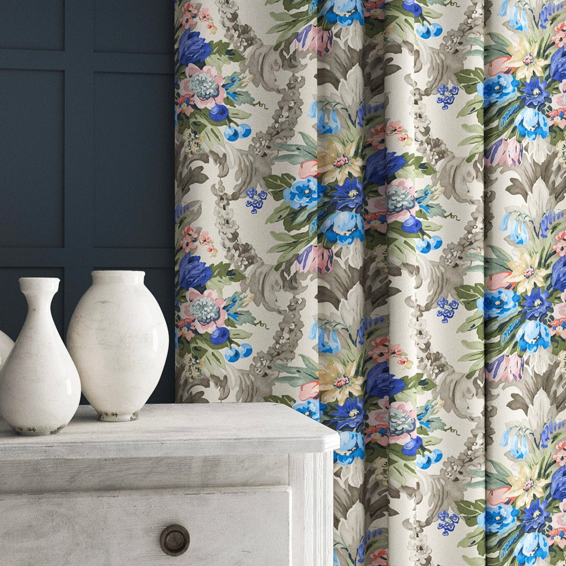 Linwood Wakehurst Velvet Pastel FR Made to Measure Curtains