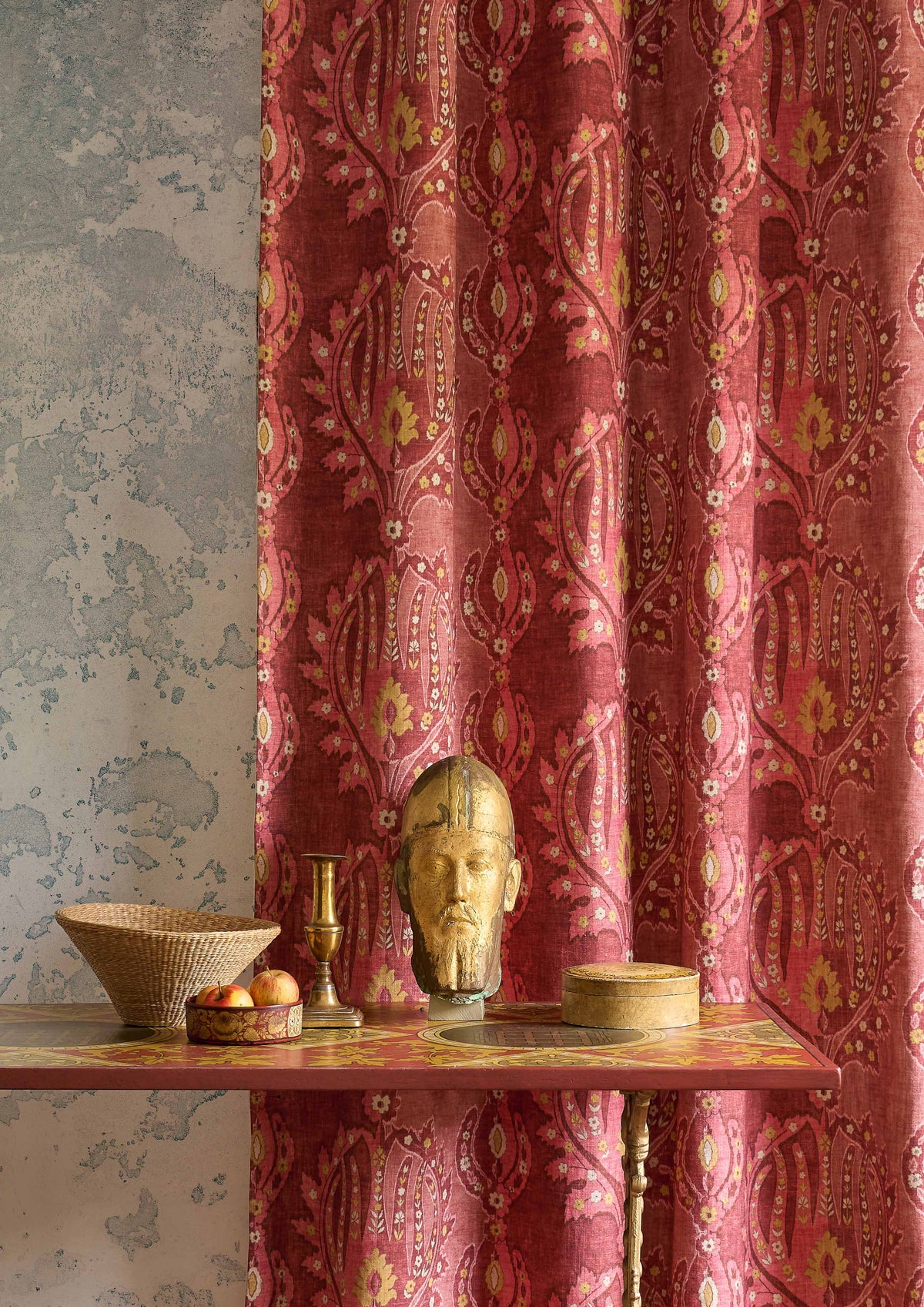 Lewis & Wood Otto Turkish Rose Made to Measure Curtains – lifestyle photograph