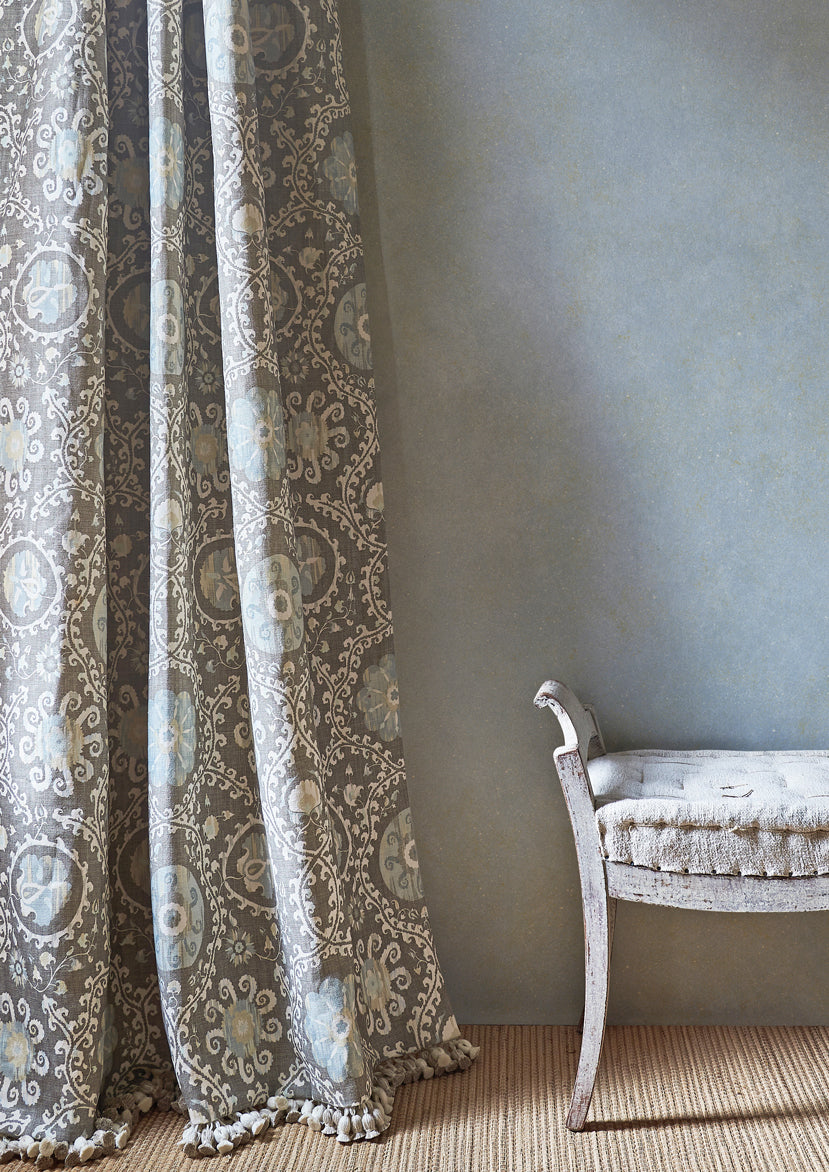 Lewis & Wood Oxus Casement Blue Made to Measure Roman Blinds – lifestyle photograph