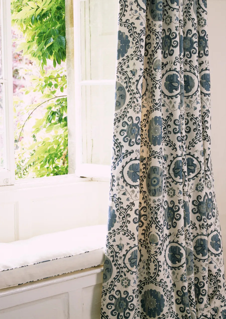 Lewis & Wood Oxus Cobalt Blue Made to Measure Roman Blinds – lifestyle photograph
