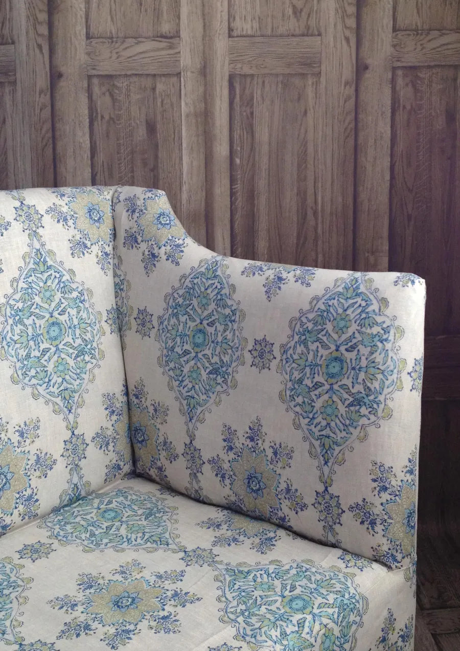 Lewis & Wood Pashmina Lapis Lime Made to Measure Curtains – lifestyle photograph
