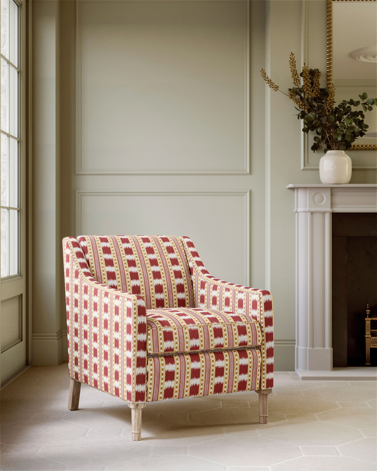 James Hare Paxton Red/Gold Made to Measure Roman Blinds