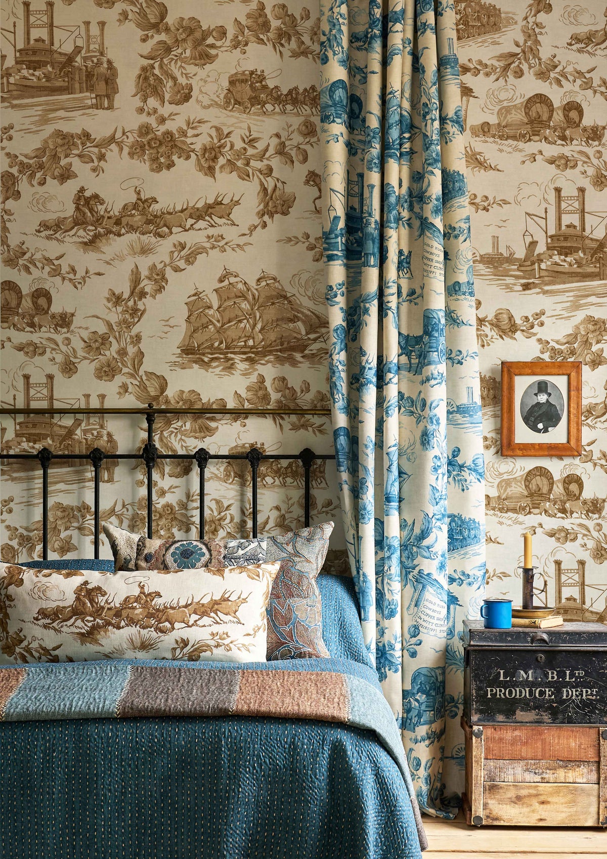 Lewis & Wood Wild Rice Caspian Made to Measure Curtains – lifestyle photograph