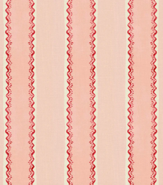 Rhubarb - Croquet Fabric Linwood 100% Linen 