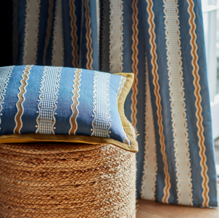 River - Hermia by Linwood - Curtains & cushion