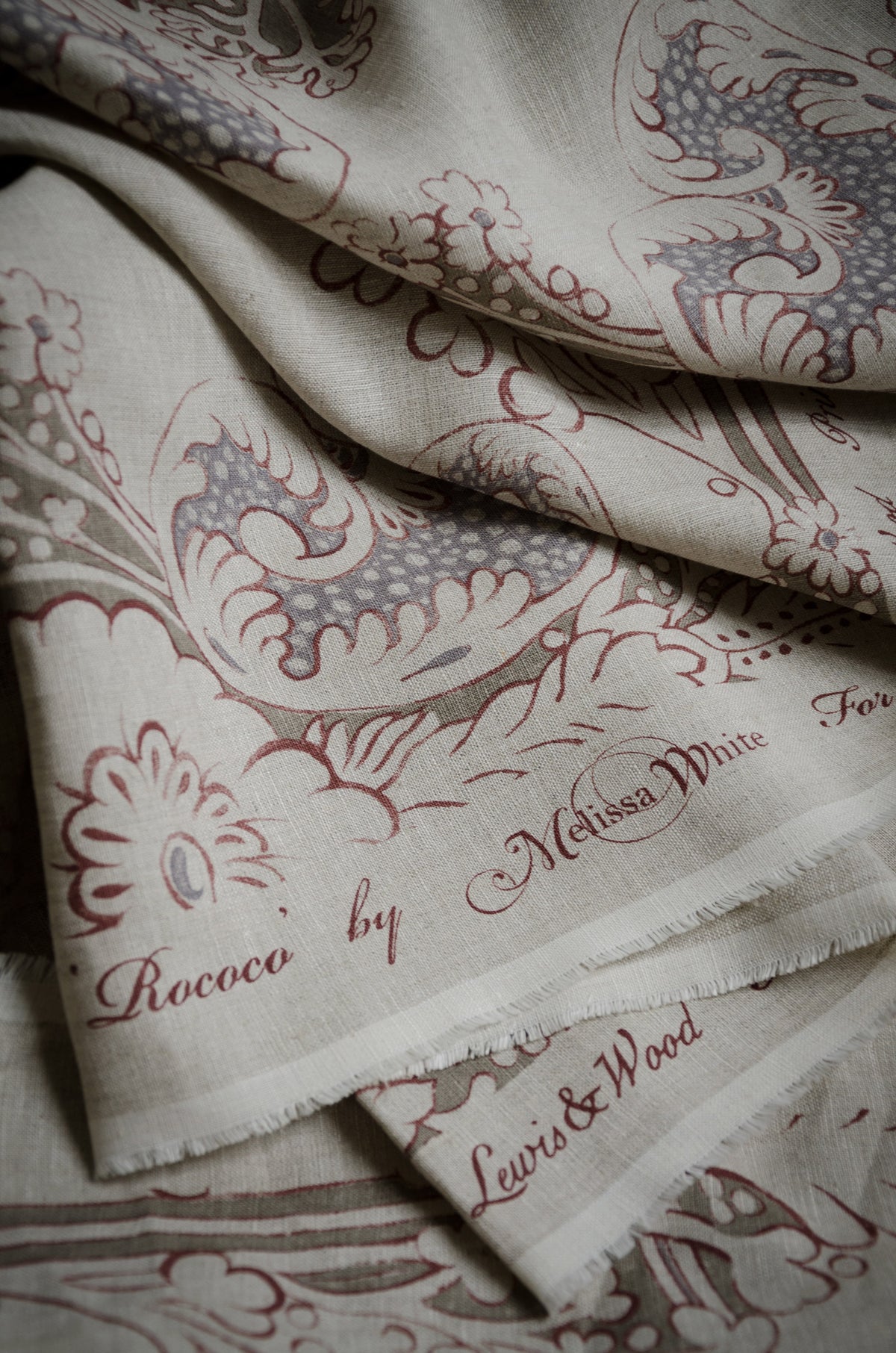 Lewis & Wood Rococo Linen Fritillary Made to Measure Curtains – lifestyle photograph