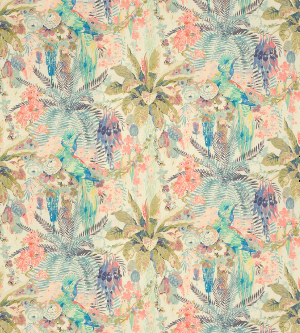 Sherbet - Rainforest Rabble Fabric Linwood 100% Linen