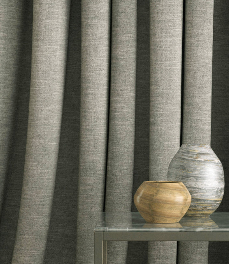 Slate - Luna by Linwood - Fabric, Curtains, Roman Blinds