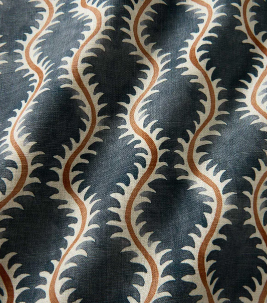 slate - Helter Skelter Fabric Linwood 100% Linen 