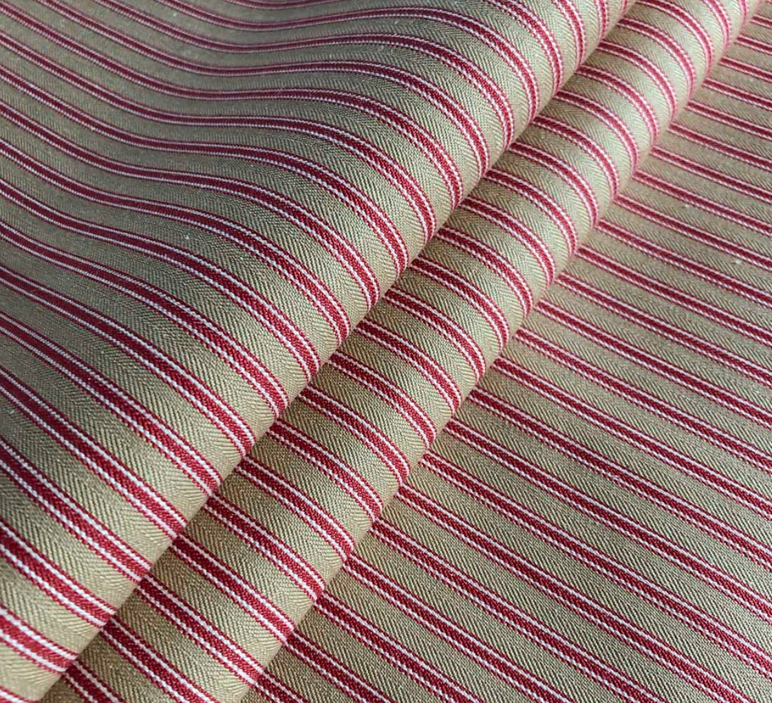 Peony - Antique Ticking Stripe 1 Fabric Ian Mankin 100% Cotton