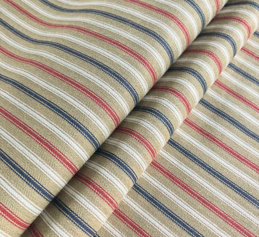 Britannia - Ticking Stripe 1 Fabric Ian Mankin 100% Cotton