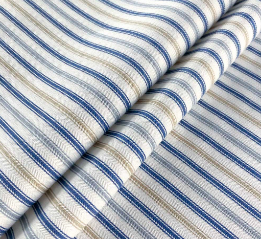 Coast - Ticking Stripe 1 Fabric Ian Mankin 100% Cotton