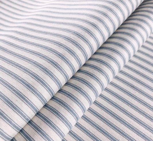 Cooshy Mist Ticking Stripe 100% Cotton Fabric
