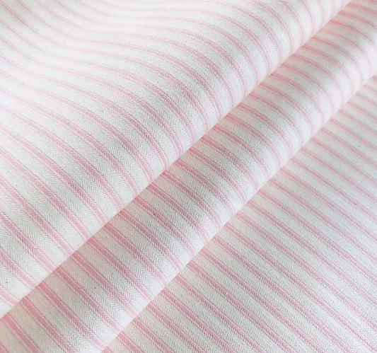Cooshy Rose Ticking Stripe 100% Cotton Fabric