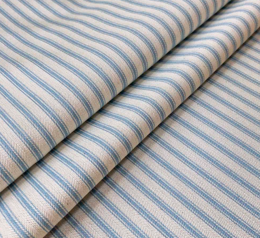 Cooshy Sky Ticking Stripe 100% Cotton Fabric