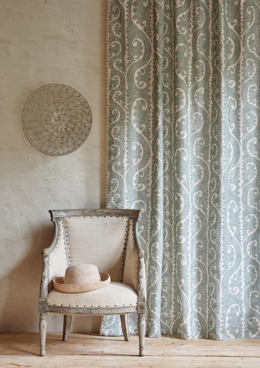 Lewis & Wood Totem Sage Made to Measure Curtains – lifestyle photograph