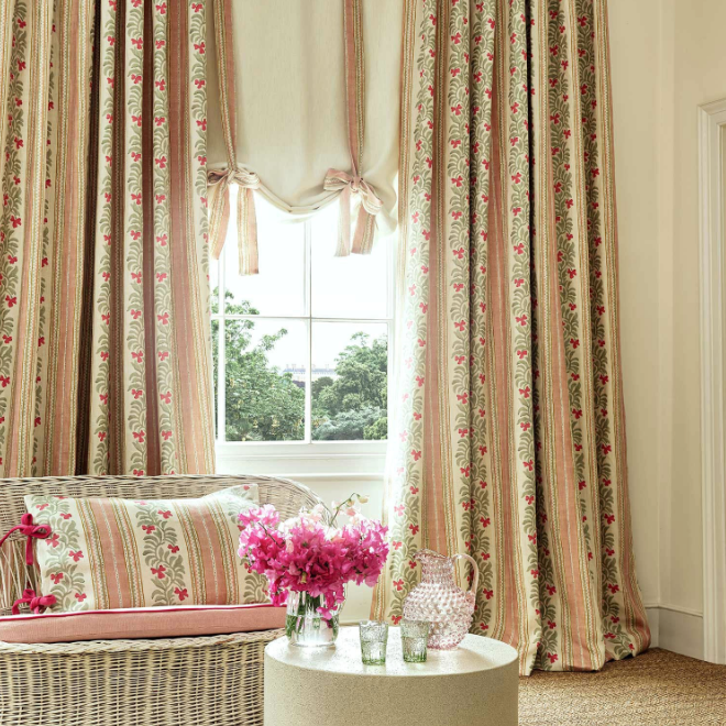 Tulip - Yala Stripe, Maru Collection by Linwood - Curtains & Roman Blinds 