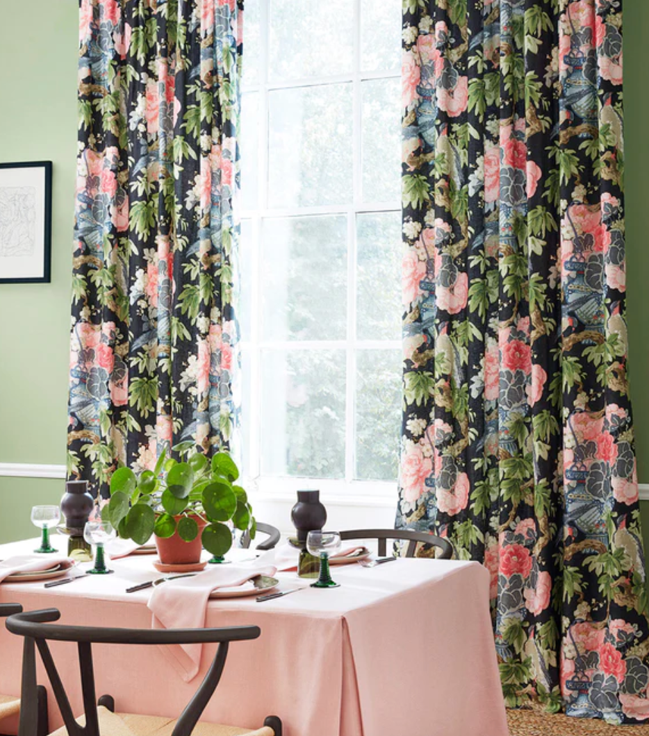 Twilight - The Royal Garden Fabric Linwood 100% Linen curtains