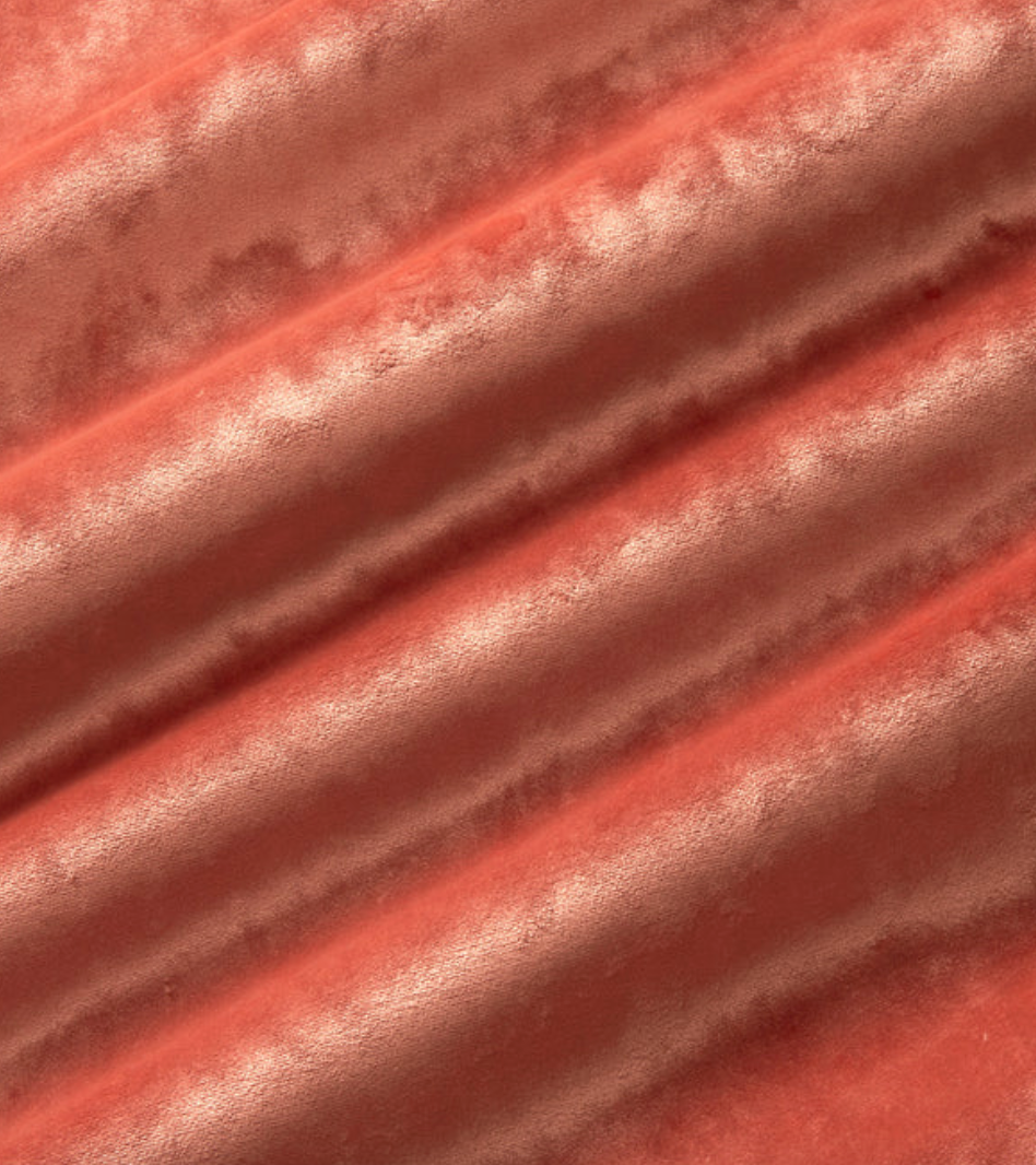 Vermillion - Alpha Velvet by Linwood - Fabric, Curtains, Roman Blinds