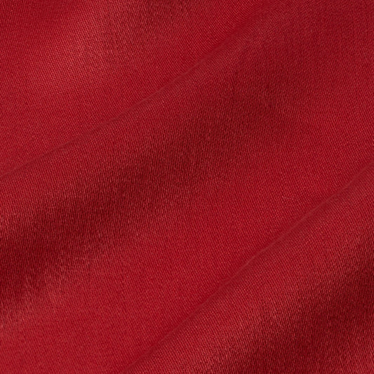 Cooshy Vermillion Satin Linen 100% Linen Fabric