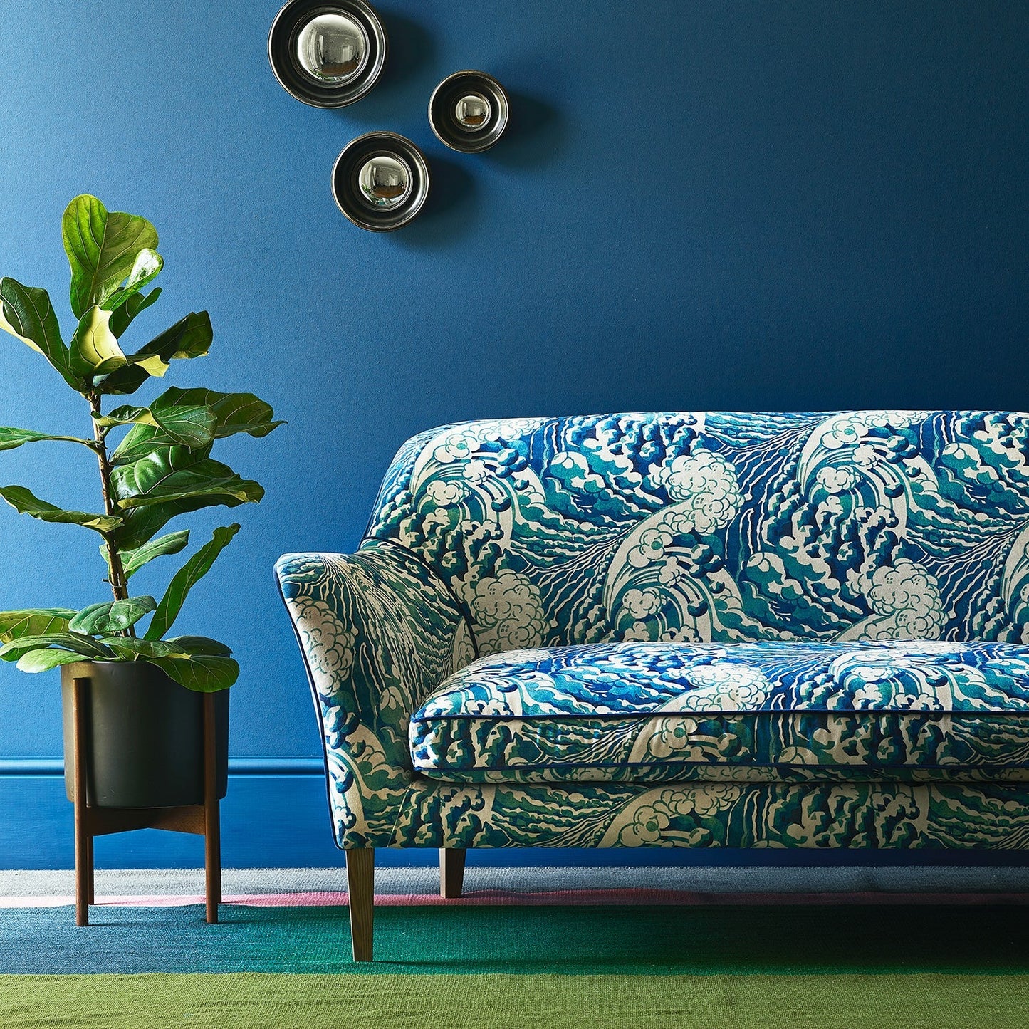 Linwood The Wave Mineral FR Made to Measure Curtains