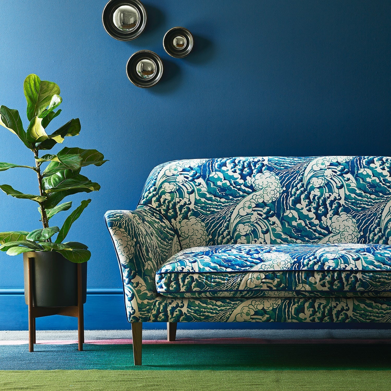Linwood The Wave Mineral FR Made to Measure Curtains