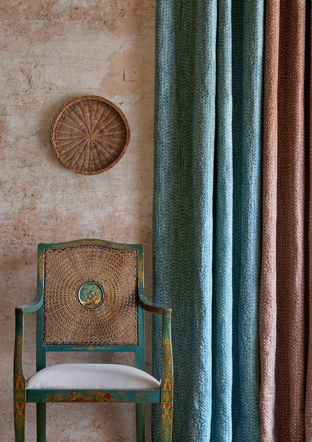 Lewis & Wood Wild Rice Henna Made to Measure Curtains – lifestyle photograph