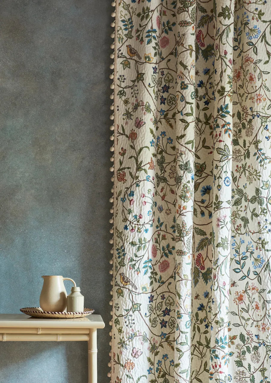 Lewis & Wood Windrush Quilt White Made to Measure Roman Blinds – lifestyle photograph